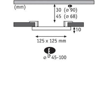 Load image into Gallery viewer, VariFit Veluna Square LED Recessed Panel IP44 125x125mm Warm White - Paulmann
