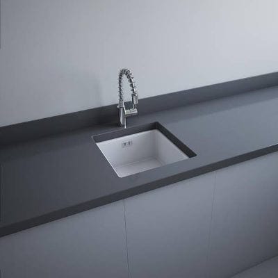 RAK Silvia Drop-In / Undermount Kitchen Sink 45cm w/ Overflow - RAK Ceramics