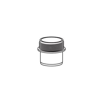Brett Martin MuPVC Solvent Weld Waste 40mm Male Iron Adaptor  - Grey Olive - Brett Martin