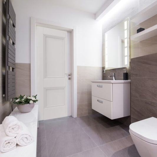 JB Kind Hardwick White Primed Glazed Internal Door - All Sizes