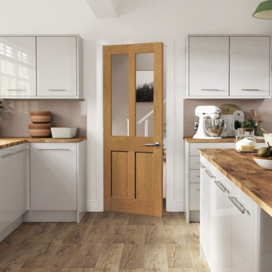 JB Kind Rushmore Oak Glazed Internal Door - All Sizes