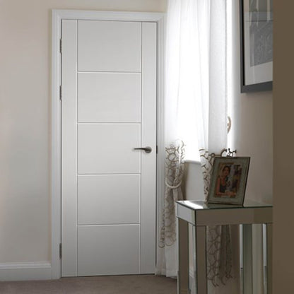 JB Kind Tigris White Primed Internal Door - All Sizes