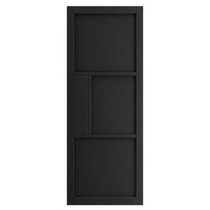 JB Kind Cosmo Black Laminate Glazed Internal Door - All Sizes
