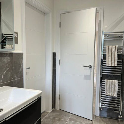 JB Kind Tigris White Primed Internal Door - All Sizes
