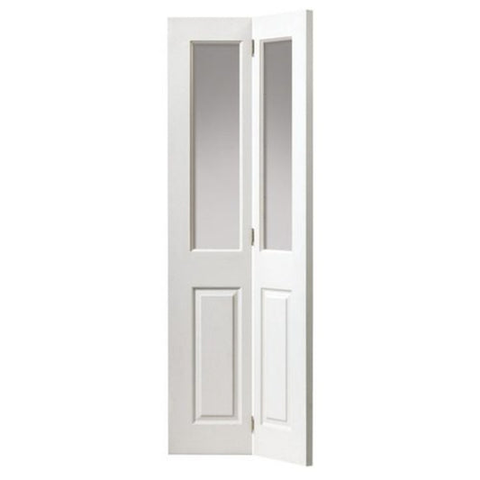 JB Kind Canterbury White Glazed Bi-Fold Internal Door - 1981mm x 762mm x 35mm