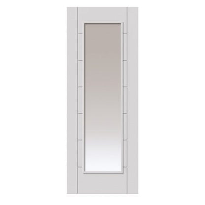 JB Kind Palomino White Primed Glazed Internal Door - All Sizes