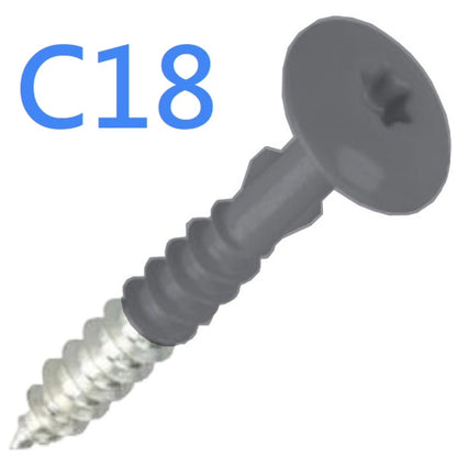 Cedral Colour Coded Stainless Steel Screws 4.8mm x 38mm - All Colours
