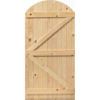JB Kind Oxford Arched Softwood Gate - 1829mm x 915mm x 38mm