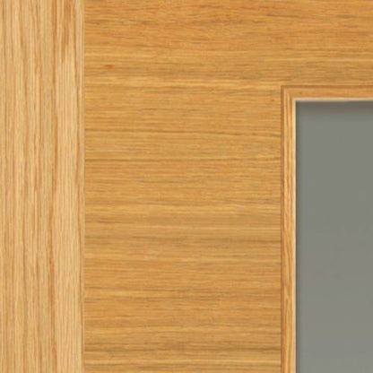 JB KInd Ostria Oak Glazed Pre-Finished Internal Door - All Sizes