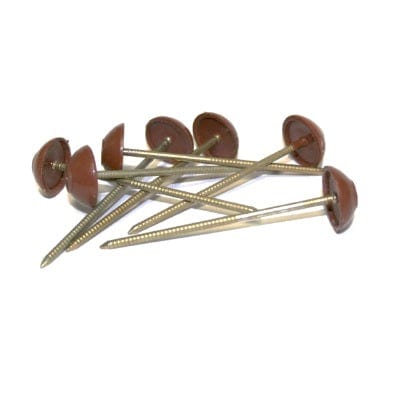 RoofTrade Corrugated Bitumen Fixing Nails Brown 65mm x 20mm (Pack of 100) - B4L Roofing