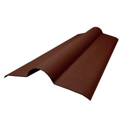 RoofTrade Corrugated Bitumen Ridge Red 1000mm x 450mm x 2.2mm - B4L Roofing