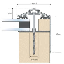 Load image into Gallery viewer, Solstice Capex 50 Gable End Bar &amp; gasket (3m)- Anthracite Grey - B4L Roofing
