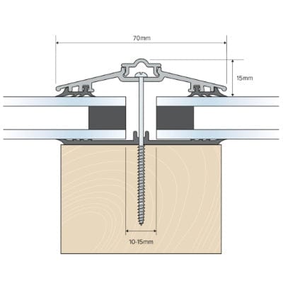 Solstice Capex 70 Glazing Bar & gasket (4.8m) Brown - B4L Roofing