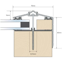 Load image into Gallery viewer, Solstice Capex 70 Gable End Bar &amp; gasket (3m)- Brown - B4L Roofing
