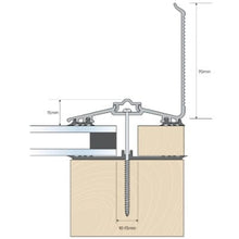 Load image into Gallery viewer, Solstice Capex 70 Wall Flashing Bar &amp; gasket (3m) - Anthracite Grey - B4L Roofing
