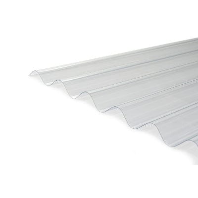 Corrugated PVC Roofing Sheet Clear 1000mm x 950mm x 0.8mm - B4L Roofing