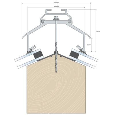 Solstice Cresfinex Ridge (2.4m) - Brown - B4L Roofing