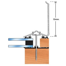 Load image into Gallery viewer, Solstice Capex 50 Wall Flashing Bar &amp; gasket (3m) - Brown - B4L Roofing
