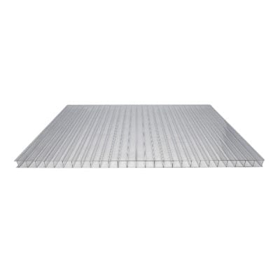 Twinwall polycarbonate sheet Clear 2500mm x 700mm x 10mm - B4L Roofing
