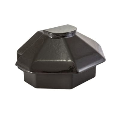 Solstice Cresfinex Ridge (100mm) Radius End Cap - Brown - B4L Roofing