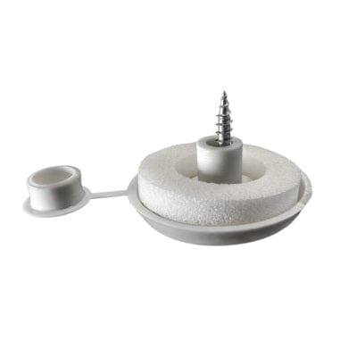 Solstice 10mm Polycarbonate Fixing Buttons (Pack of 10) - White - B4L Roofing
