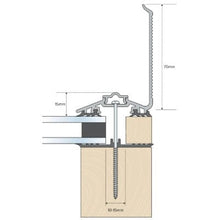 Load image into Gallery viewer, Solstice Capex 50 Wall Flashing Bar &amp; gasket (3m) - Anthracite Grey - B4L Roofing
