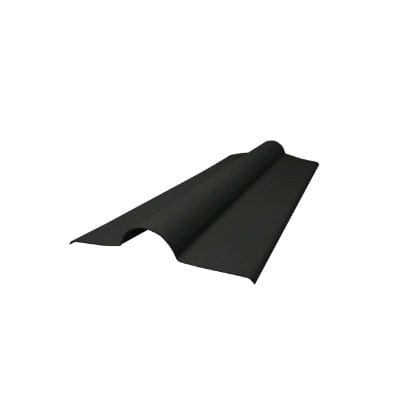 RoofTrade Corrugated Bitumen Ridge Black 1000mm x 450mm x 2.2mm - B4L Roofing
