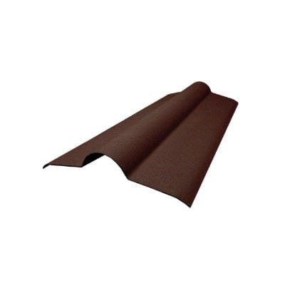 RoofTrade Corrugated Bitumen Ridge Brown 1000mm x 450mm x 2.2mm - B4L Roofing