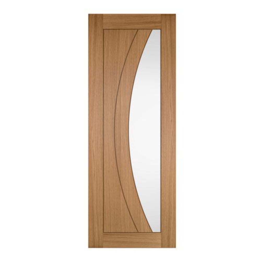 JB Kind Sicily Oak Pre-Finished Glazed Internal Door - All Sizes - JB Kind