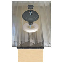 Load image into Gallery viewer, Solstice 10mm Polycarbonate Fixing Buttons (Pack of 10) - Anthracite Grey - B4L Roofing
