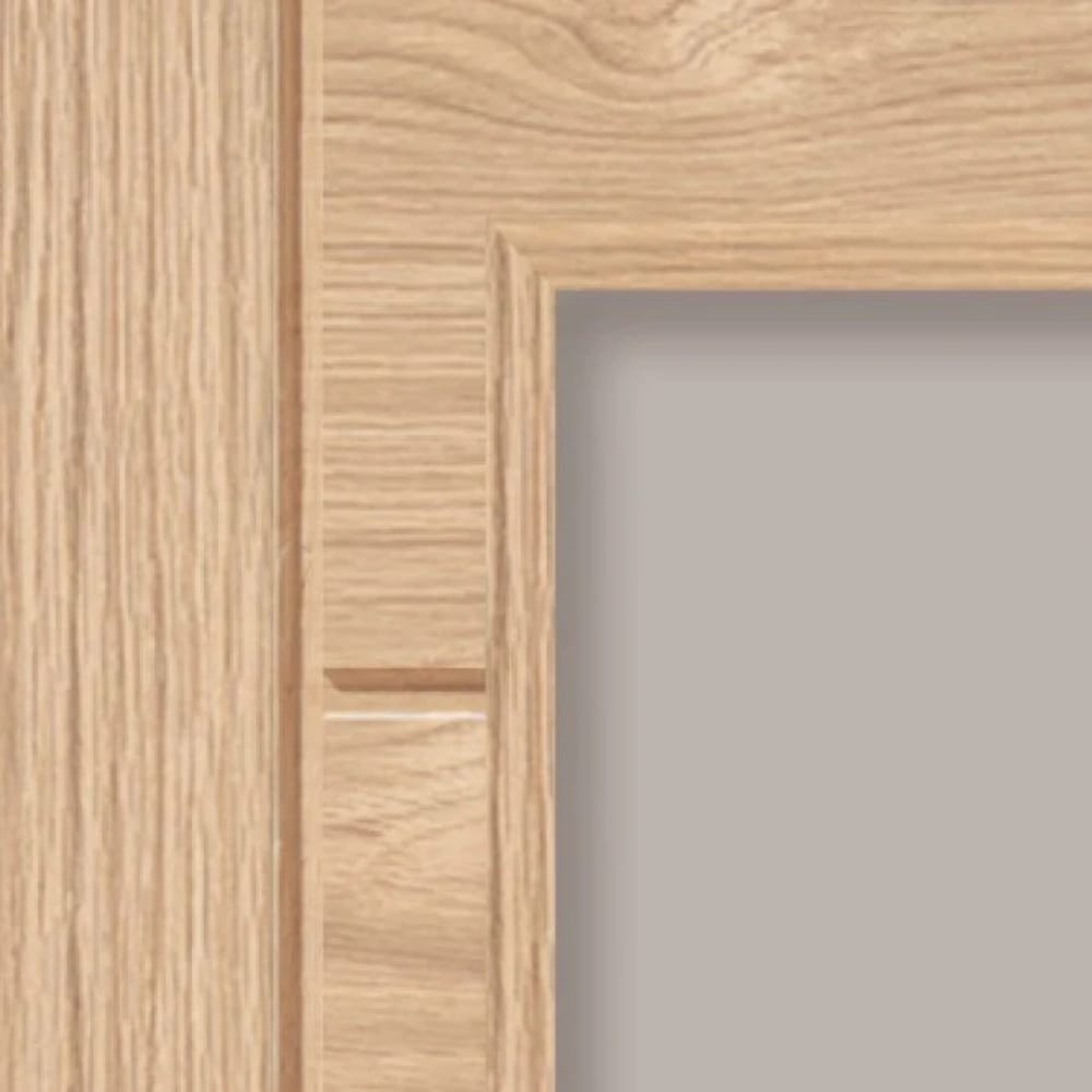 JB Kind Palomino Oak Pre-Finished Glazed Internal Door - All Sizes - JB Kind
