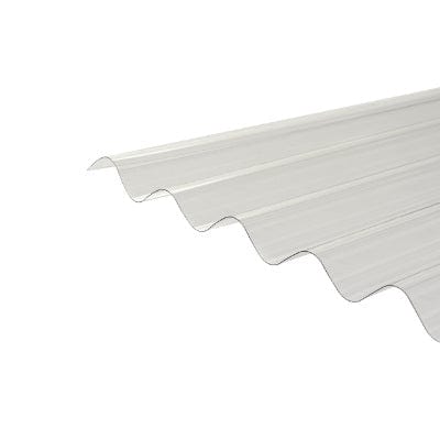 Corrugated Polycarbonate Sheet Clear 3m x 950mm x 0.8mm - B4L Roofing