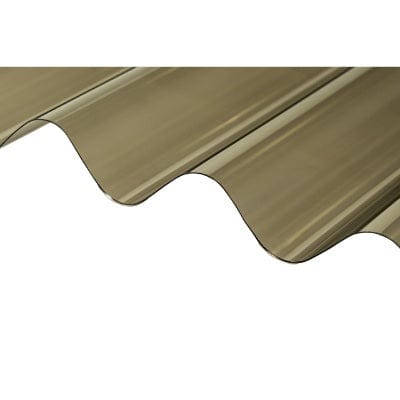 Corrugated PVC Roofing Sheet Bronze 2m x 950mm��x 0.8mm - B4L Roofing