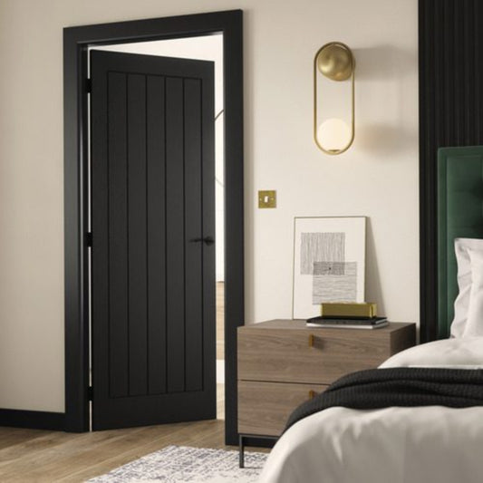 JB Kind Cottage Black Glazed Internal Door - All Sizes