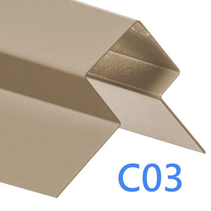 Cedral Lap Aluminium External Corner Asymmetric x 3m - All Colours - Cedral