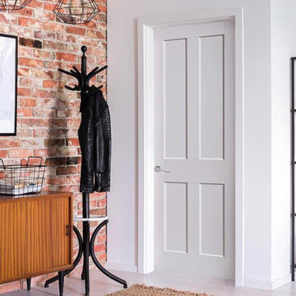 JB Kind Hardwick White Primed Glazed Internal Door - All Sizes