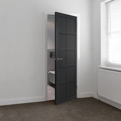 JB Kind Plaza Black Glazed Internal Door - All Sizes