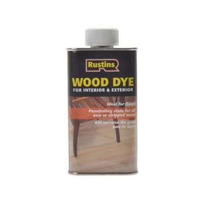 Rustins Wood Dye - Dark Teak x 250ml - Rustins