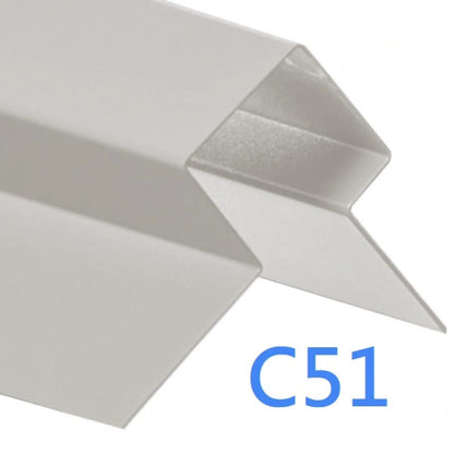 Cedral Lap Aluminium External Corner Asymmetric x 3m - All Colours - Cedral
