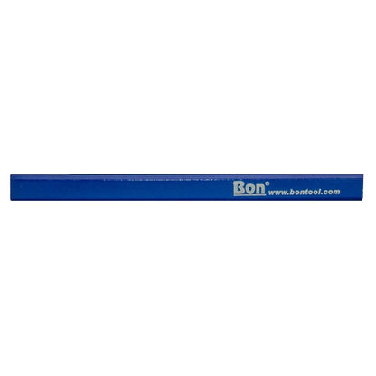 Bon Tool Carpenter Pencil - Blue Casing Hard Black Lead 34-338 (Single Pencil) - RHINOBUILD Bricklaying Tools