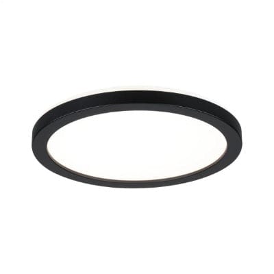 Atria Shine Backlight Round LED Panel 190mm Warm White - Black – Build4less