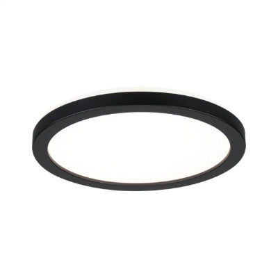 Atria Shine Backlight Round LED Panel 190mm Warm White - Black