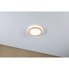 Load image into Gallery viewer, Atria Shine Backlight Round LED Panel 190mm Warm White - Wood Look - Paulmann
