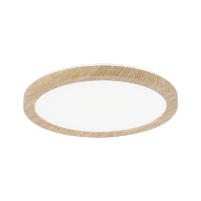 Atria Shine Backlight Round LED Panel 190mm Neutral White - Wood Look - Paulmann