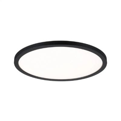 Atria Shine Backlight Round LED Panel 293mm Warm White - Black – Build4less