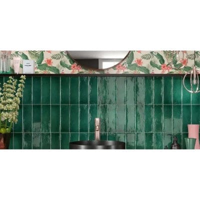 Vermont Brick Ceramic Gloss Wall Tile 75mm x 230mm (30 per Box) - Classic Collection