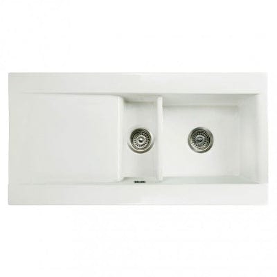 RAK Gourmet Dream Kitchen Sink 1 , 1.5 Bowl Fireclay Inset - RAK Ceramics