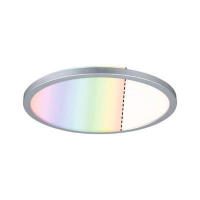 Atria Shine Backlight Round LED Panel 293mm RGBW - Chrome Matt - Paulmann