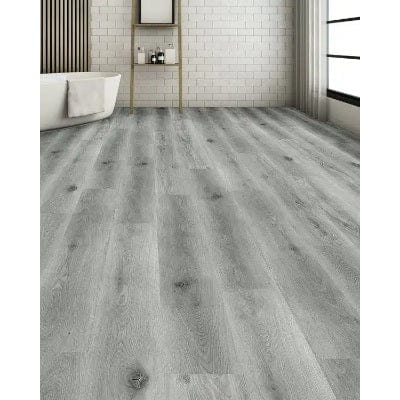 Klix Rigid Luxury Vinyl Flooring 1235mm x 178mm - Silver Grey (10 per Box - 2.2m2) - HR Johnson