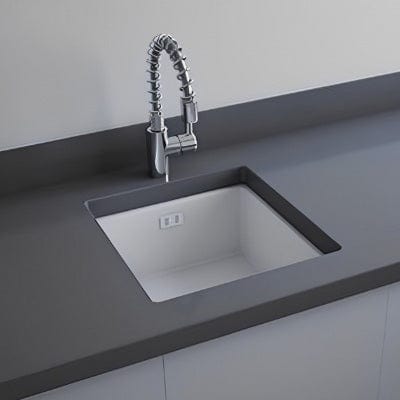 RAK Gourmet Kitchen Sink 6 Square Over / Under Mount Fireclay - RAK Ceramics